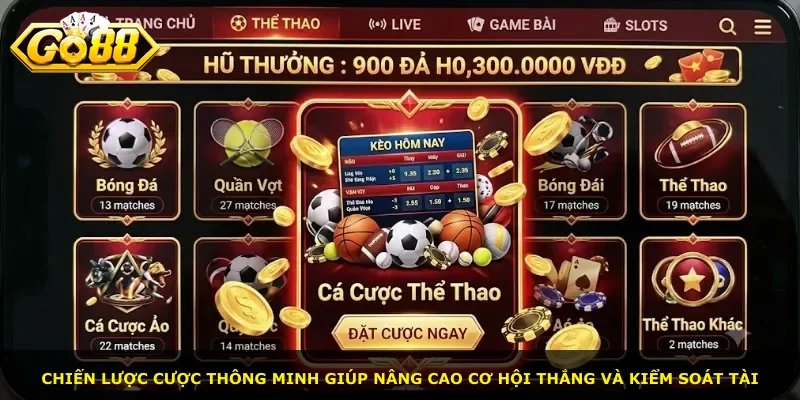 Chiến lược cược thông minh giúp nâng cao cơ hội thắng và kiểm soát tài
