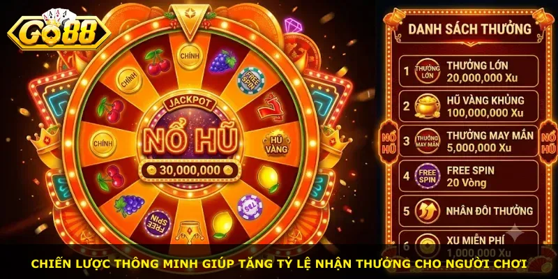 Chiến lược thông minh giúp tăng tỷ lệ nhận thưởng cho người chơi
