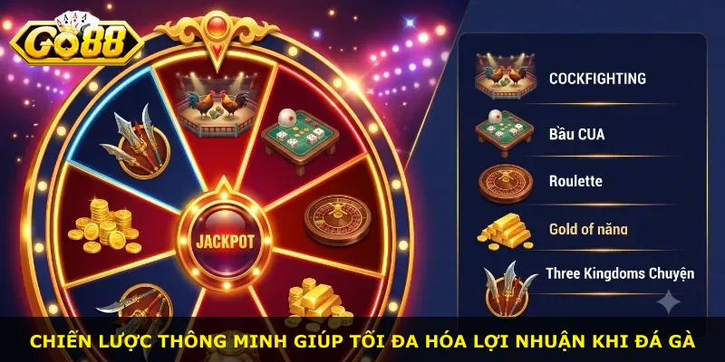 Chiến lược thông minh giúp tối đa hóa lợi nhuận khi đá gà