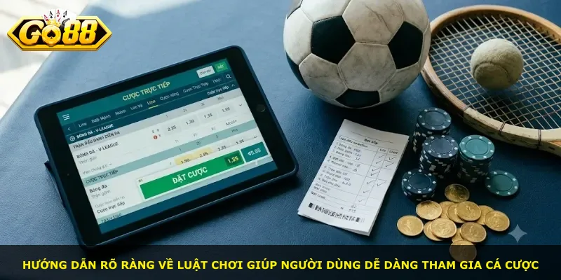 Hướng dẫn rõ ràng về luật chơi giúp người dùng dễ dàng tham gia cá cược