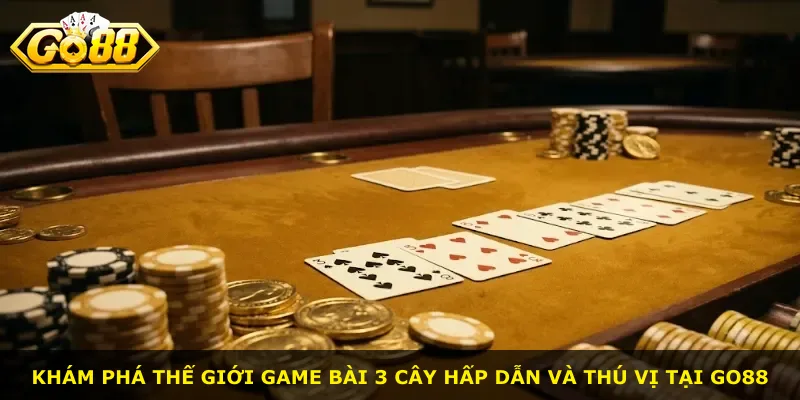 Khám phá thế giới game bài 3 Cây hấp dẫn và thú vị tại Go88