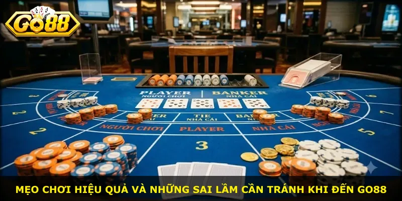 Mẹo chơi hiệu quả và những sai lầm cần tránh khi đến Go88