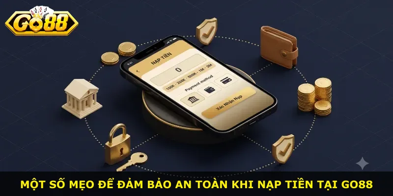 Một số mẹo để đảm bảo an toàn khi nạp tiền tại Go88
