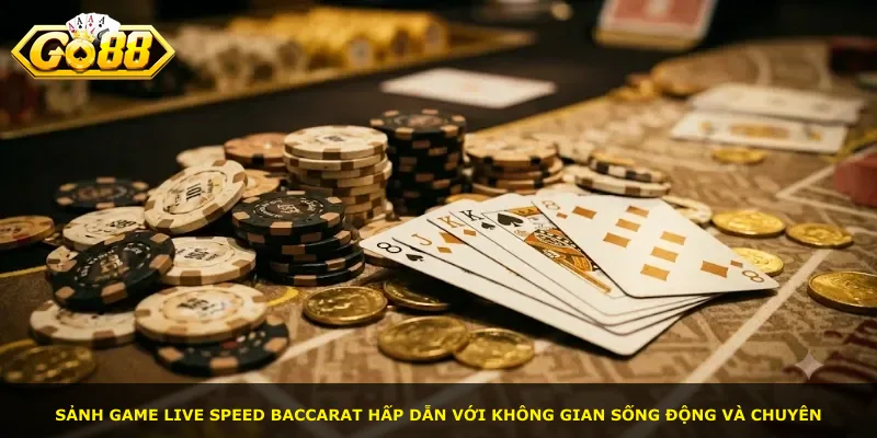 Sảnh game Live Speed Baccarat hấp dẫn với không gian sống động và chuyên