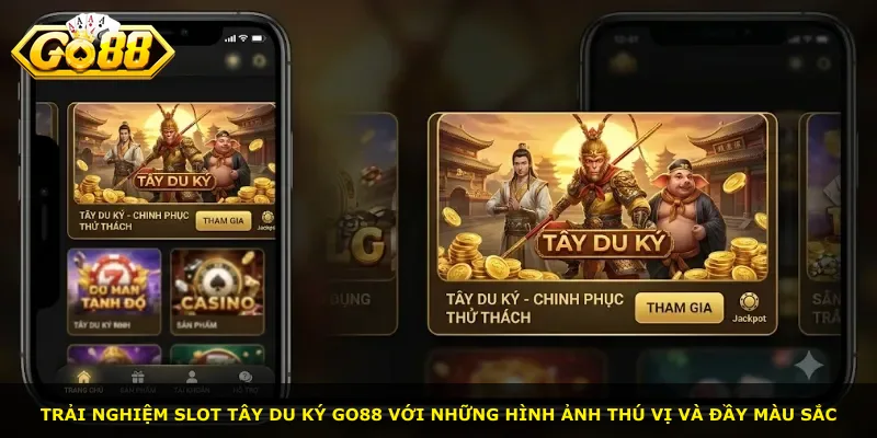 Trải nghiệm slot Tây Du Ký Go88 với những hình ảnh thú vị và đầy màu sắc